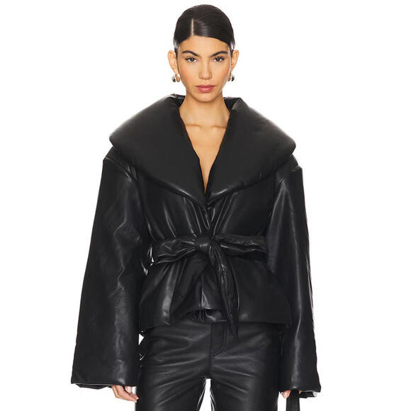 ROTATE Jackets & Blazers - Revolve Rotate Belted Puffer Jacket black size 32 NWT $520msrp